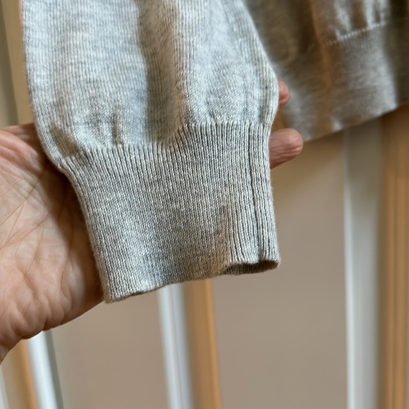 Sundance Grey Wool Cotton Blend Cardigan SzL - Picture 8 of 10